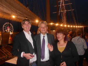 Sail 2017  op de boot met Monita Kaddour  en Burgemeester vd Laan