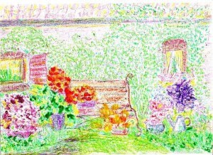 Summer garden  impressie  Wasco Stan Rams 2004  Hoeve de Baak Heerlen Limburg